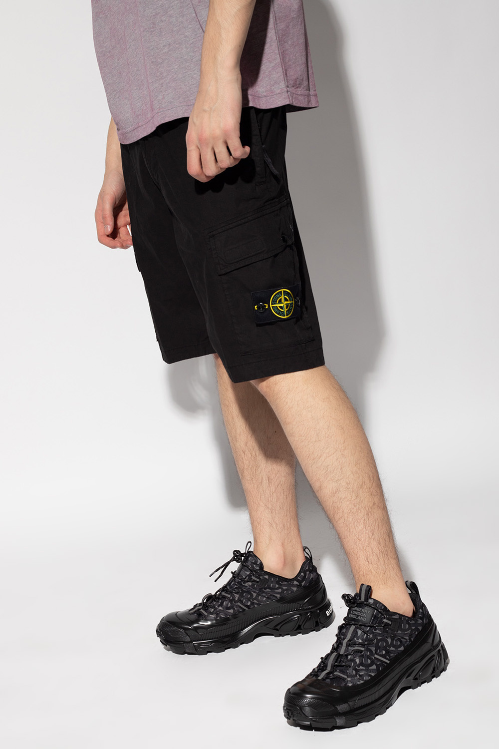 Black Shorts with pockets Stone Island - Vitkac Italy